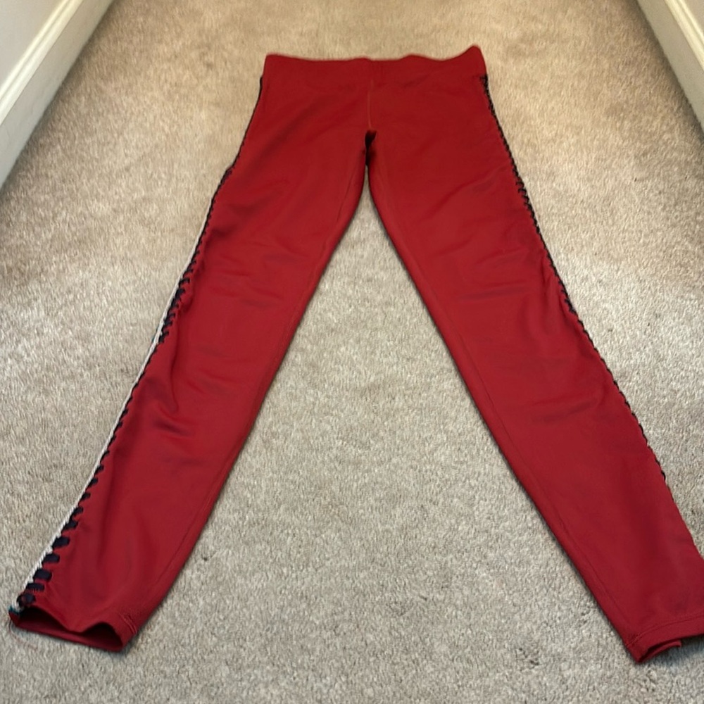 Carbon38 leggings with stitching on side of legs size Small very “boho”